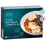 Picard cod with Camargue rice sauce vierge 350g, imported from the UK