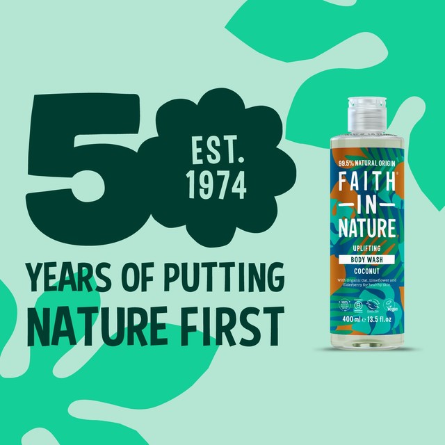 Faith In Nature coconut body wash 400ml - British product