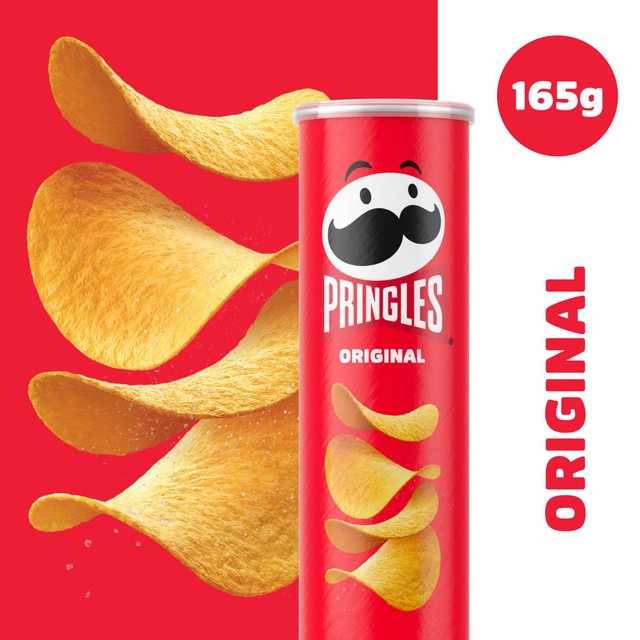 Pringles Original flavour sharing crisps tube, UK version