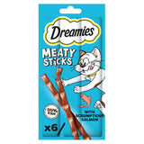 Dreamies salmon sticks cat treats grain-free 6 pack, UK version