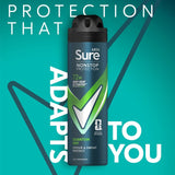 Sure men's antiperspirant deodorant spray Quantum Dry 150ml (British brand)