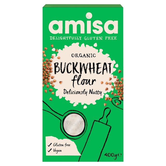 Amisa Organic Gluten Free Buckwheat Flour 400g - British product