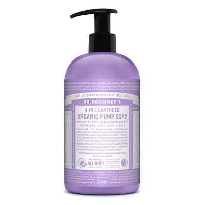 M&S Dr. Bronner's Lavender Organic Pump Soap - Hand and Body Wash 710ml- Buy online at McGrocer