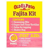 Old El Paso Crispy Chicken Fajita Kit 555g, imported from the UK