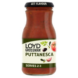 Loyd Grossman Puttanesca pasta sauce, imported from the UK
