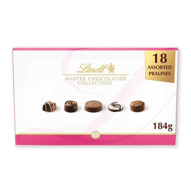 Lindt Master Chocolatier Collection assorted chocolate truffles box 184g, UK version