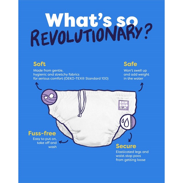 Bambino Mio Reusable Swim Nappy Squeak & Finn 1-2 years Size 3-4 - British product