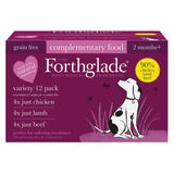 Forthglade dog food variety pack chicken lamb beef 395g - British product
