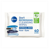 Lingettes nettoyantes biodégradables NIVEA pour le visage, peau normale, paquet de 40