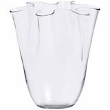 M&S medium clear handkerchief glass vase, imported from the UK