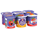 Petits Filous strawberry apricot yoghurt pots 6x47g, imported from the UK