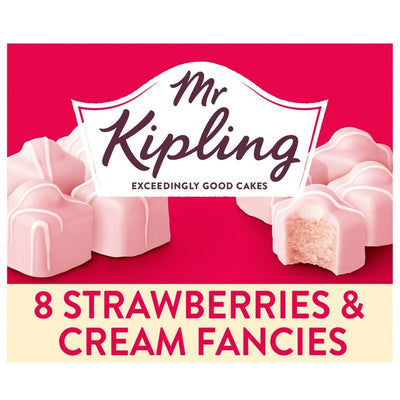Mr Kipling Erdbeer & Sahne Fancies Biskuitkuchen 8er-Pack