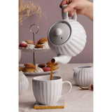 Price & Kensington Luxe Large White Teapot 1.1L, imported from the UK