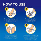 Scholl wart and verruca plaster medicated pads (British brand)