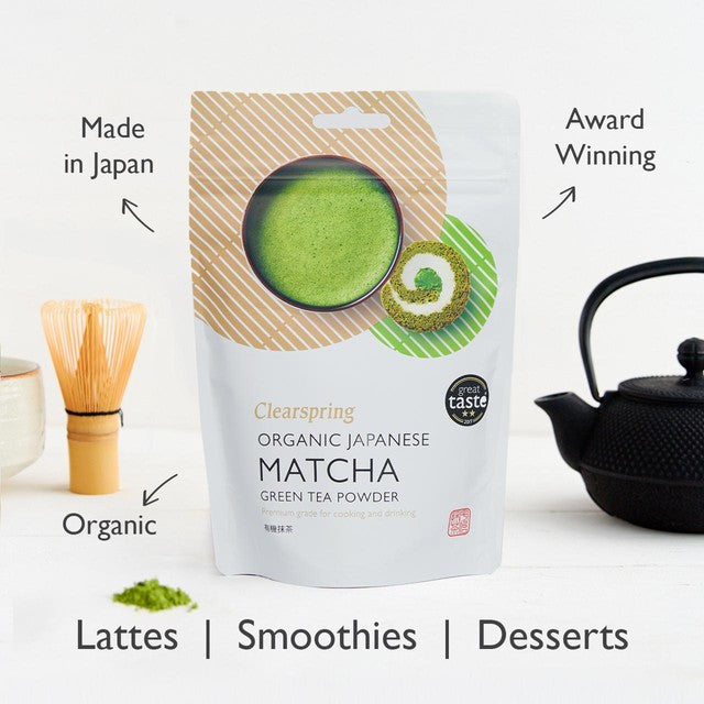 Clearspring Matcha Green Tea Powder 100g - British product