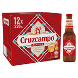 Bouteilles de bière blonde Cruzcampo 12 x 330 ml