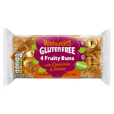 Warburtons Gluten Free cinnamon & raisin fruity buns 4 pack (British brand)