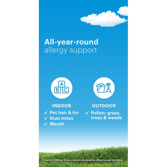 Clarityn Kids Allergy Syrup Mixed Berries 60ml - British product