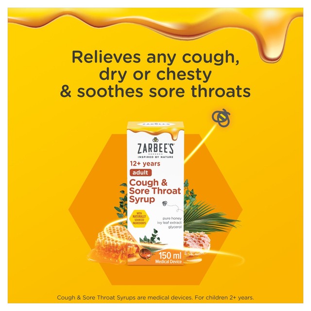 Zarbee's cough syrup 150ml (British brand)