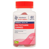 Sainsburys Health Matters General Health Raspberry Flavour Multivitamin Gummies One a Day x60