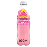 Lucozade Zero Pink Lemonade energy drink 900ml, imported from the UK