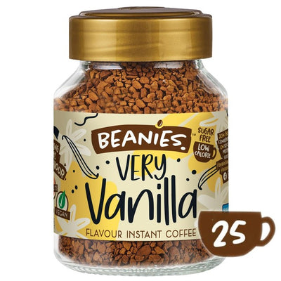 M&S Beanies Very Vanilla Flavour Instant Coffee 50g- Buy online at McGrocer