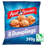 M&S Aunt Bessie's 8 Hearty Vegetable Suet Dumplings Frozen 390g- Buy online at McGrocer