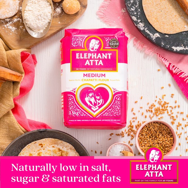 Elephant Atta Medium Chapatti Flour - British product