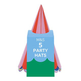 M&S Paper Party Hats 5-Pack for Children and Adults- Buy online at McGrocer