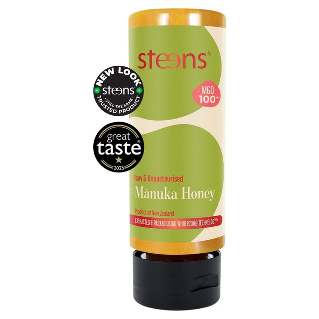 Steens MGO 100 Raw Multi Manuka Honey 340g (British brand)