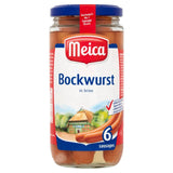 Meica Bockwurst pork sausages in brine 380g, imported from the UK