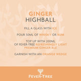 Fever-Tree refreshingly light ginger ale with natural flavourings - British product