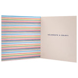 M&S Patterned Son Birthday Card 15x15cm, imported from the UK
