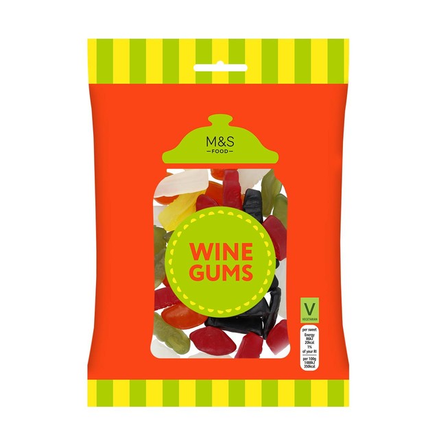 Marks and Spencer Wine Gums 225g, imported from the UK