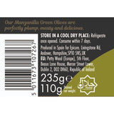 Epicure Manzanilla stoneless green olives 235g - British product