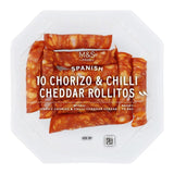 M&S Chorizo and Cheddar Rollitos 10 pack, imported from the UK