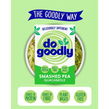 Do Goodly smashed pea guacamole 150g, imported from the UK