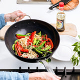 GreenPan Copenhagen Aluminium Non-Stick 30cm 4.8L wok, UK version