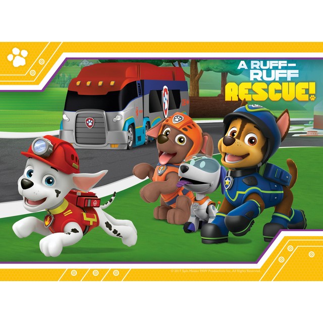 Paw Patrol 4 in a box jigsaw puzzles, imported from the UK