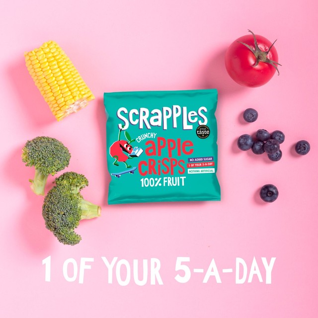 Scrapples Kids Apple Crisps Air-Dried 5x12g (British brand)