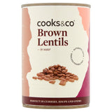 Cooks & Co canned brown lentils 400g - British product