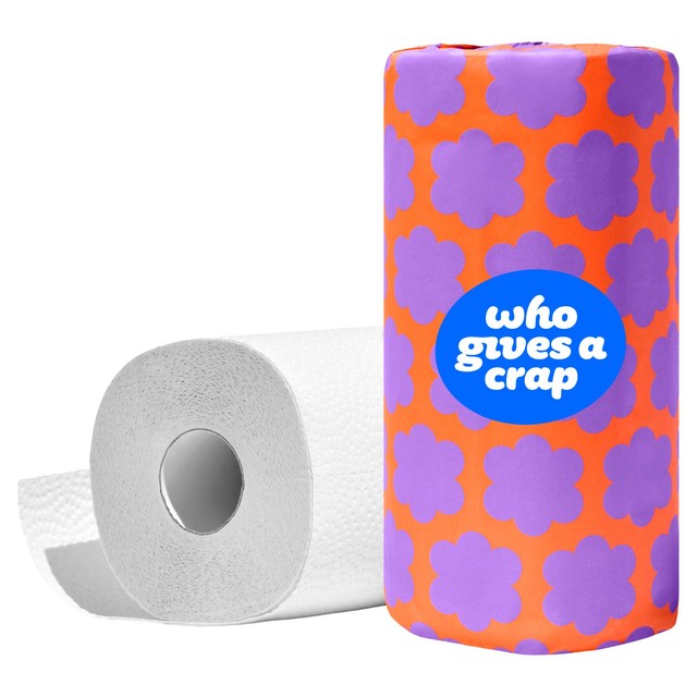 Who Gives a Crap recycled kitchen roll 120 sheets, imported from the UK