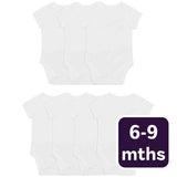 M&S M&S Baby Cotton Short Sleeve Bodysuits White 6-9 Months- Buy online at McGrocer