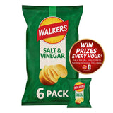 M&S Walkers Salt & Vinegar Potato Crisps Multipack- Buy online at McGrocer