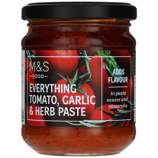 M&S tomato garlic and herb paste, imported from the UK