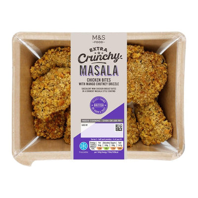 Marks & Spencer Extra knusprige Masala Hähnchen-Häppchen mit Mango-Chutney-Schale 320 g
