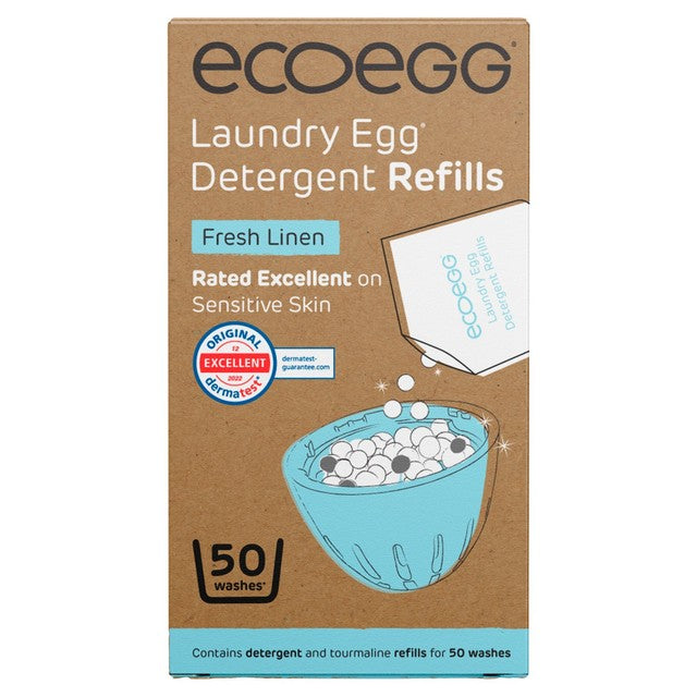 Ecoegg Fresh Linen laundry pellet refill for 50 washes - British product