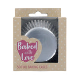 Culpitt silver foil cupcake cases 50 per pack (British brand)