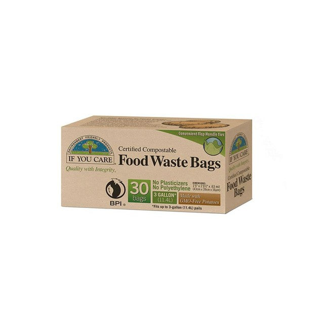 If You Care compostable food waste bags 3 gallon, UK version