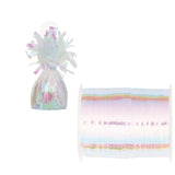M&S Unique Party Iridescent Balloon Weight and Ribbon Kit 50 Yards- Buy online at McGrocer